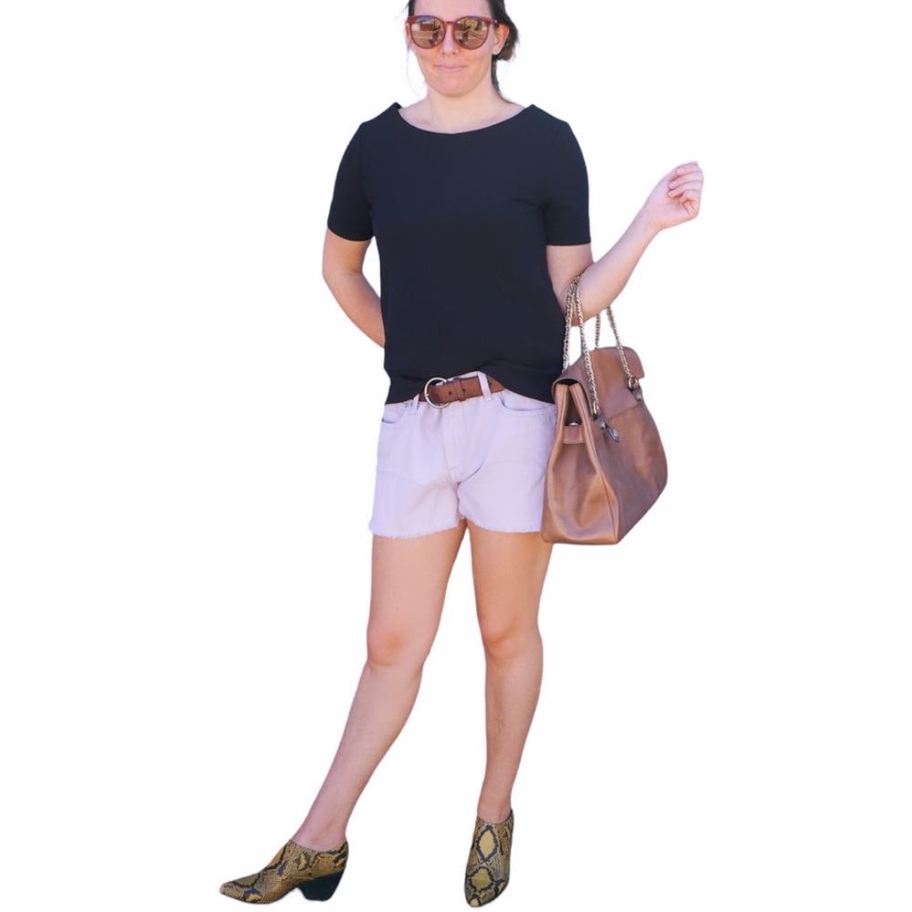 Chlo Rylee Python-Print Leather Low Boot Sz 37 - image 8